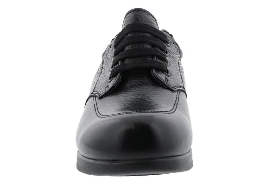 NEW VILLAGER Black Soft Pebble Leather