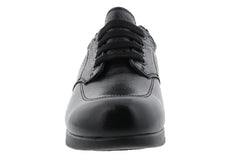 NEW VILLAGER Black Soft Pebble Leather