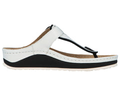 MILA White Calfskin Leather