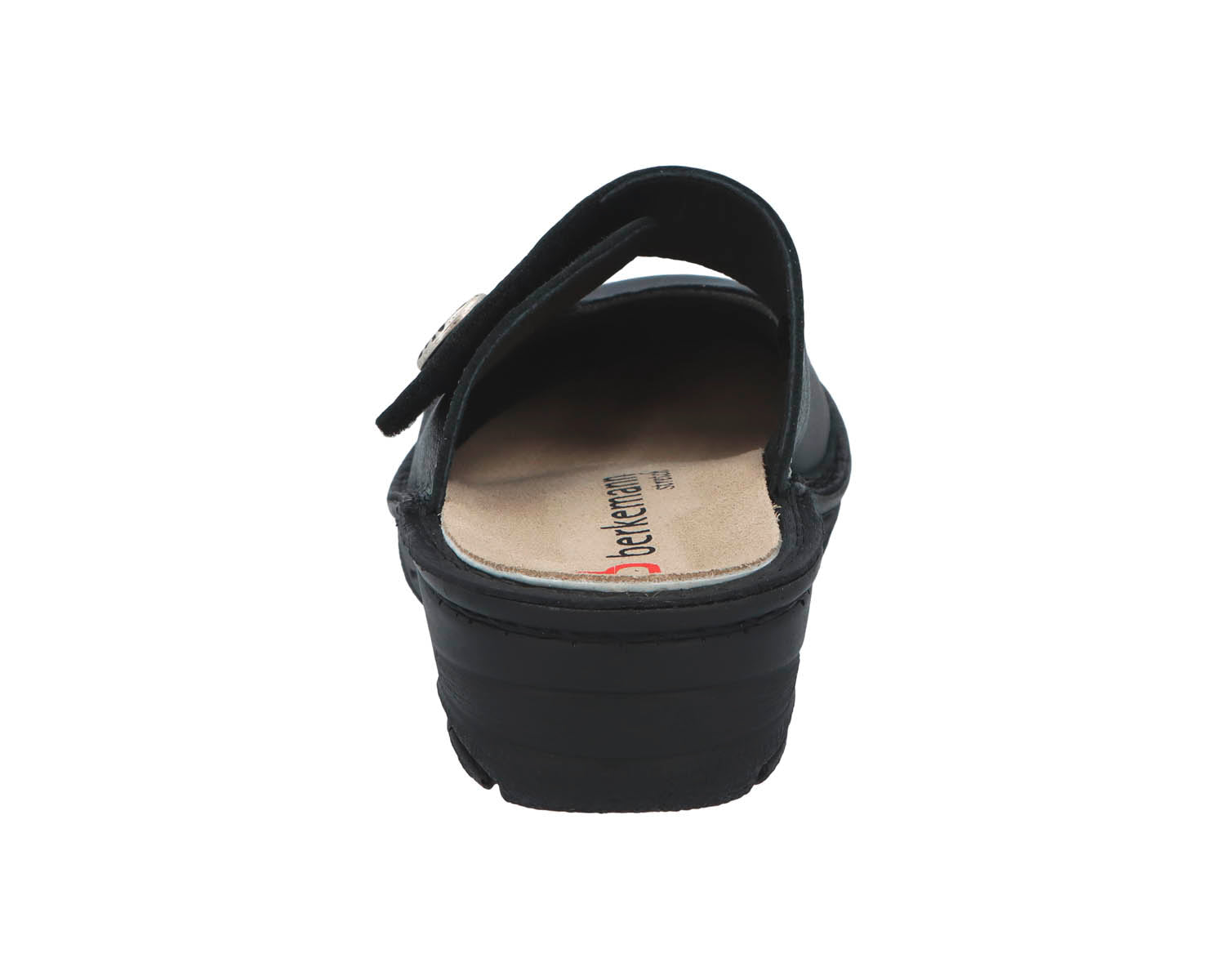 HELIANE Black Leather/Stretch