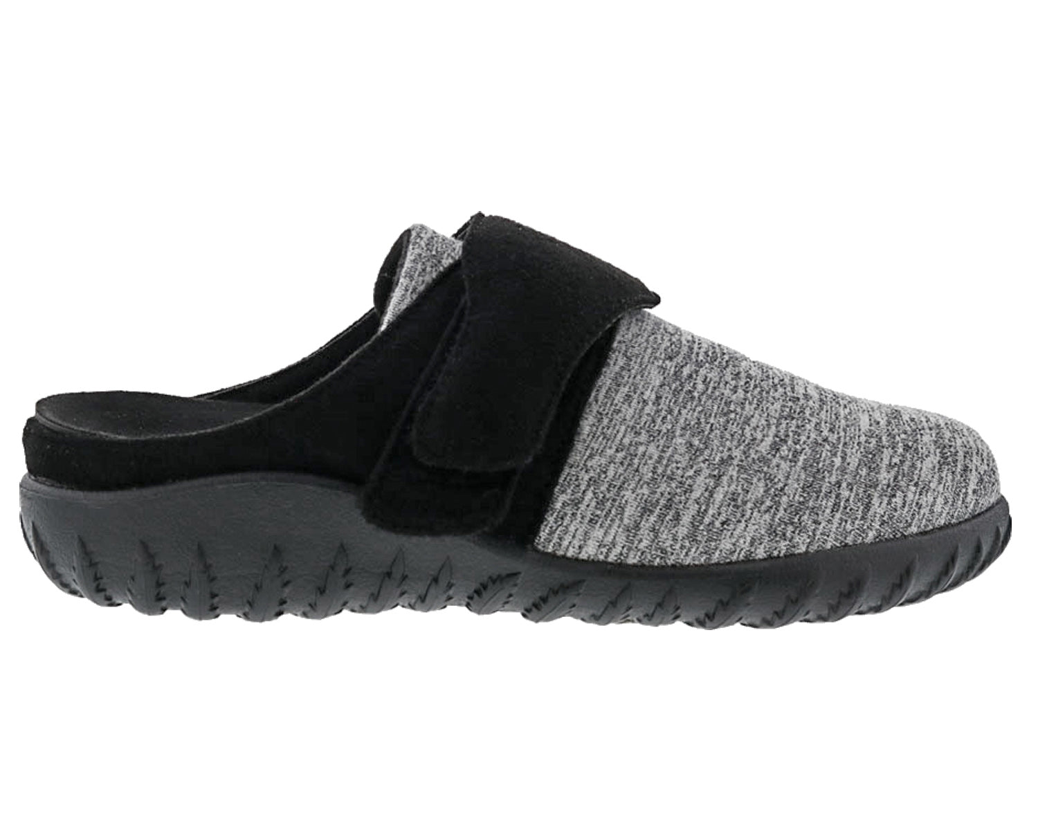 SUNSHINE Black Microsuede/Grey Fabric Stretch