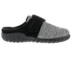 SUNSHINE Black Microsuede/Grey Fabric Stretch