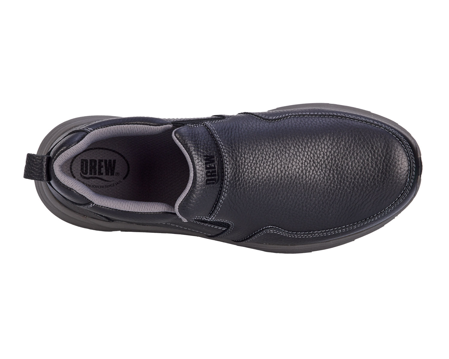 MATCH Black Pebbled Leather