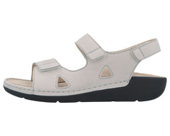 LEONA Grey Nubuck Leather