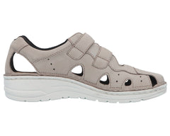 LARENA Gray Nubuck Leather