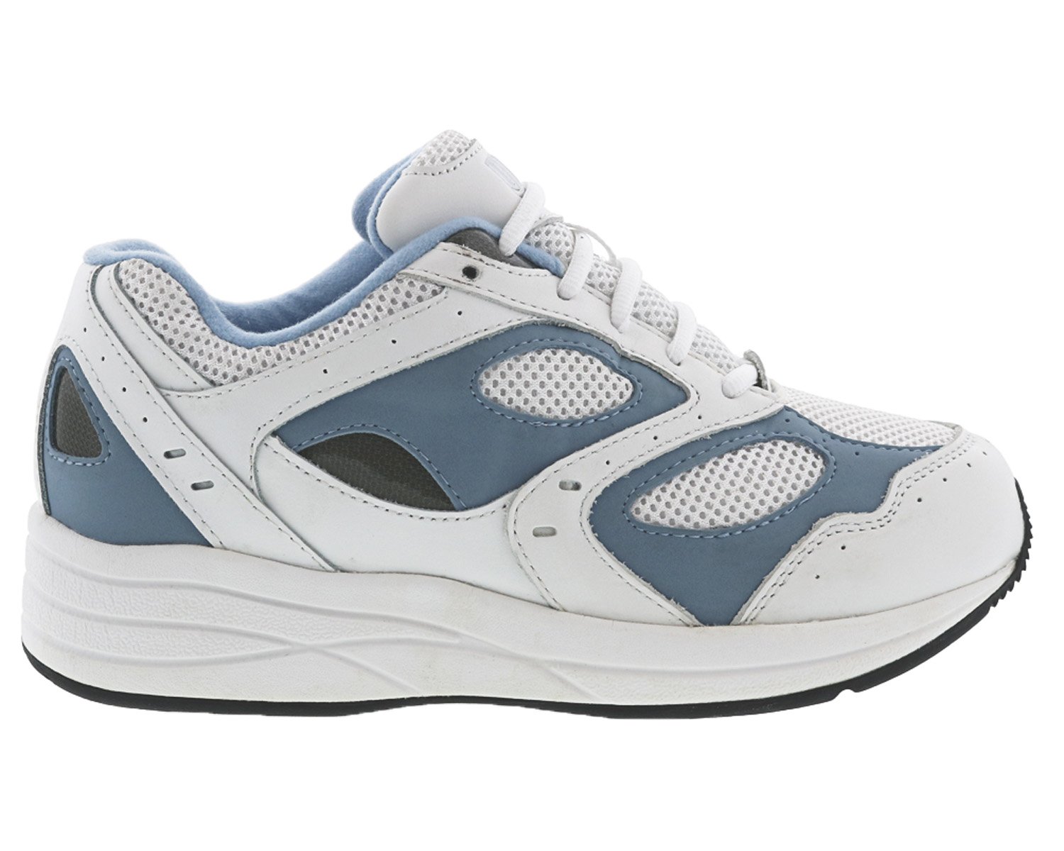 FLARE White Blue Leather / White Mesh
