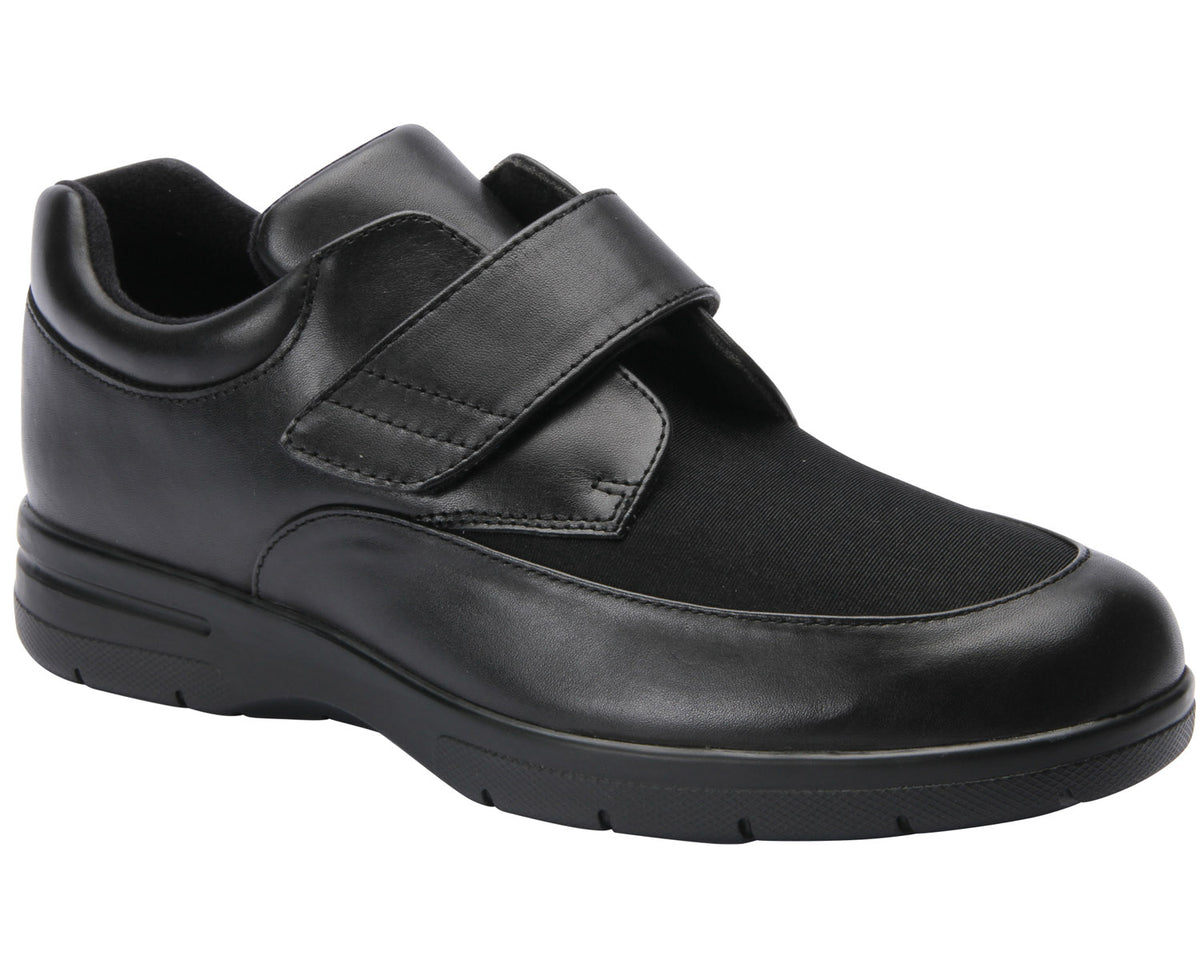 JOURNEY II Black Leather/Black Stretch